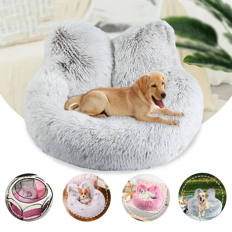 Super Soft Plush Cat Bed Winter Warm Mat Dog Cushion Sleeping Floor Mats For Cats Nesk Puppy Kennel Dog Pet Bed Sofa Mattress