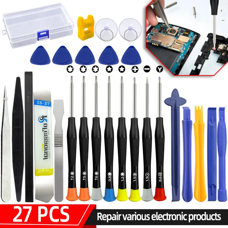 Precision Disassembly Screwdriver Kit For Mobile Phones, Laptops, And Tablets, For Maintenance, And Cleaning