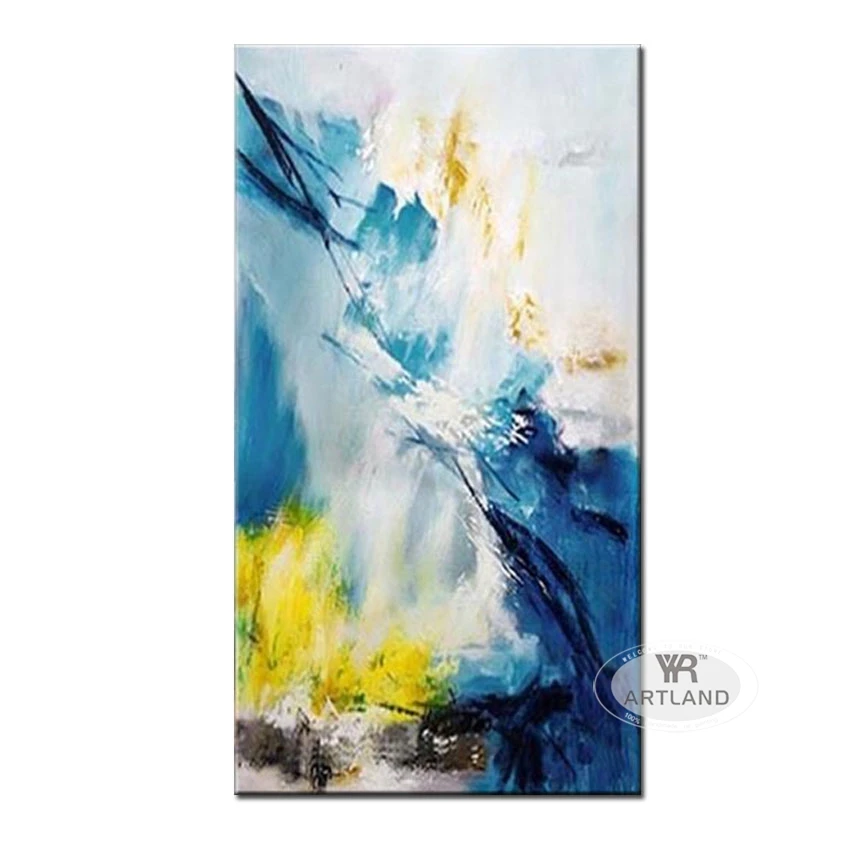 

Modern Abstract Wall Painting For Living Room Hotel Entrance Hand Painted Canvas Oil Painting Art Hanging Picture Poster Bedroom