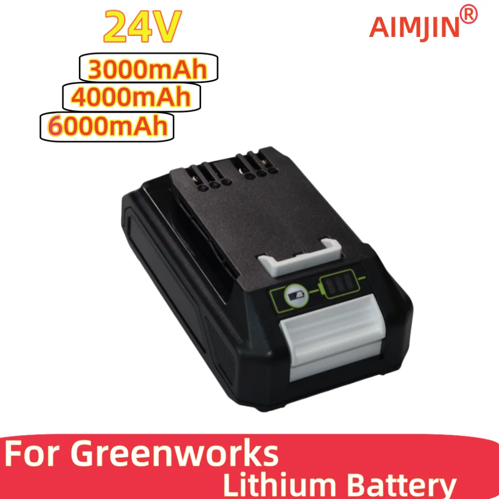 

3000/4000/5000mAh 24V rechargeable lithium battery suitable for Greenworks Tools compatibility 20352 22232