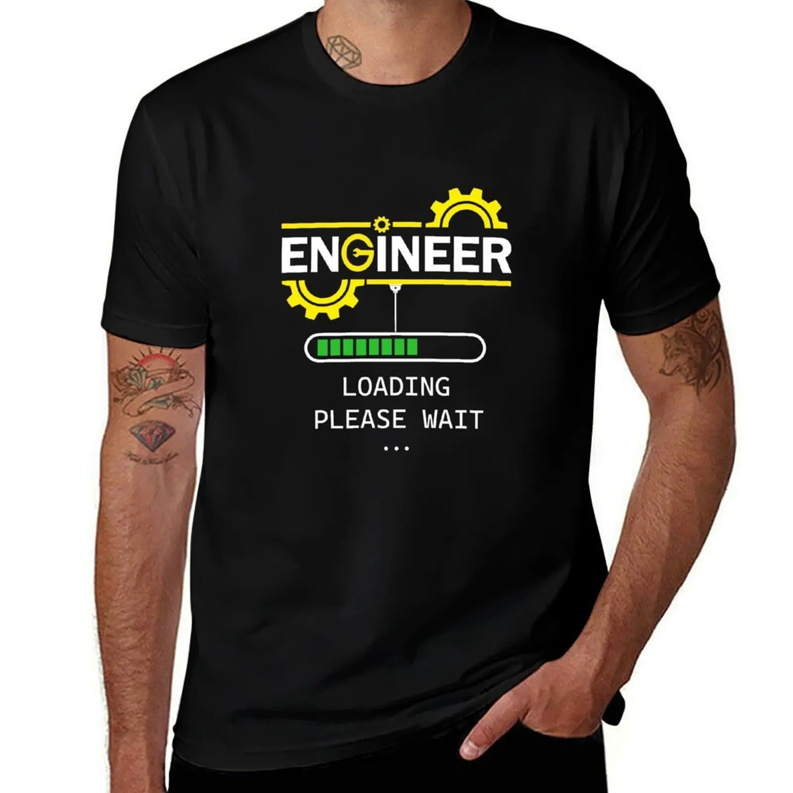 Engineer Loading Please Wait: funny gift for future engineers T-Shirt t shirt man luxury T-Shirt