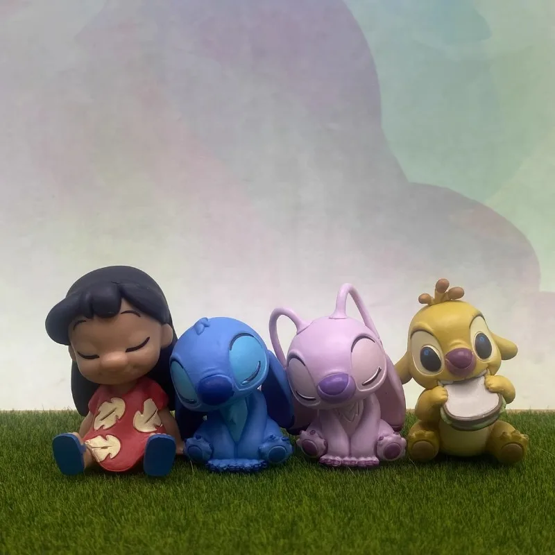 

Disney Stitch Lilo Pelekai Angel Reuben аниме фигурка плечо к плече сон слепая коробка игрушки коллекция украшения подарки для детей