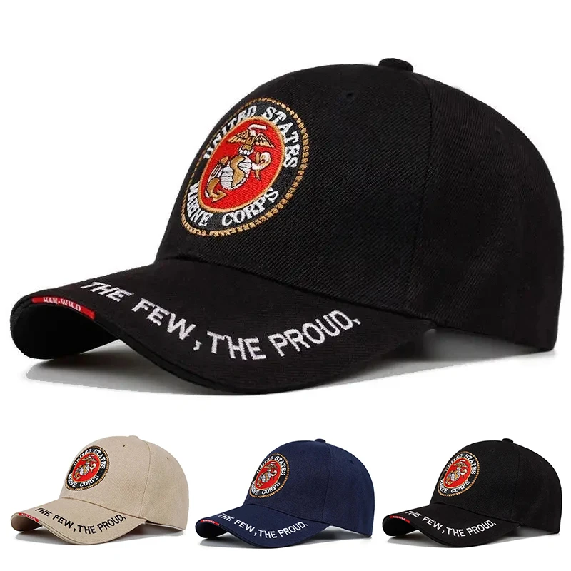 Fashion United States Marine Corps Baseball Cap Letter Embroidered Hip Hop Hats outdoor Sports Caps Bone Marine Seals Hats