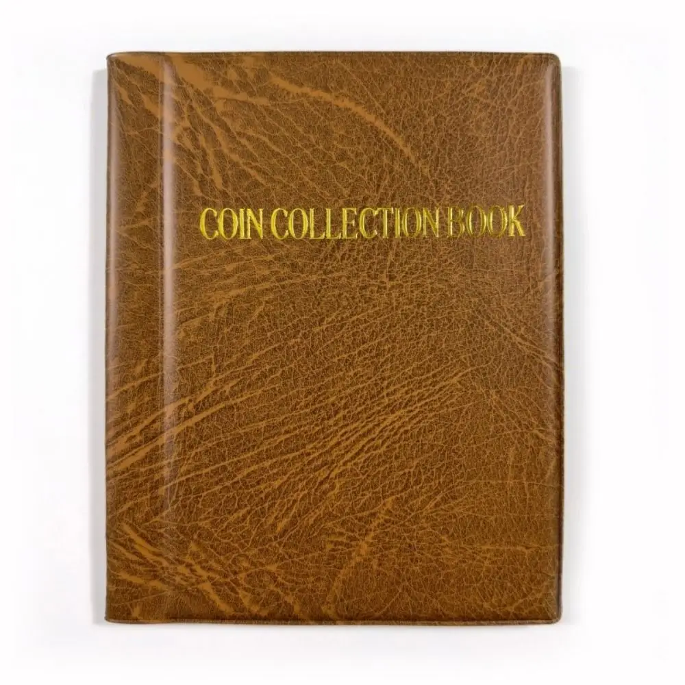 240/480 Pockets Coin Collection Book Abrasion‑proof Anti-lost Coin Organizer Storage Large Capacity Compact Coin Holder Album