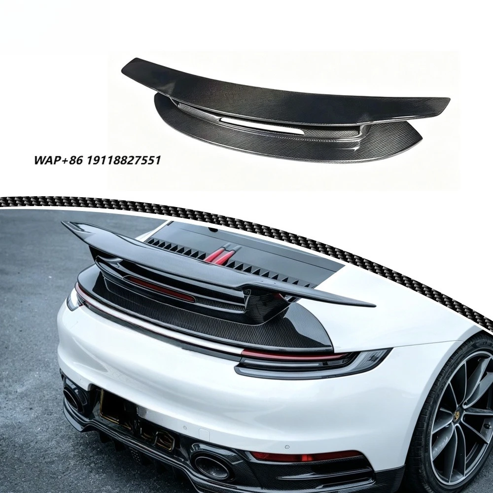 Carbone SD Style Dry Carbon Fiber Car Accessories Auto Body Systems Upgrade Car Parts Rear Spoiler for 911 992
