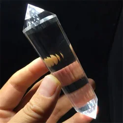 40-50mm 24-Sided Natural White crystal、Natural crystal Very Rare Double Terminated Crystal Wand Point Spiritual Reiki