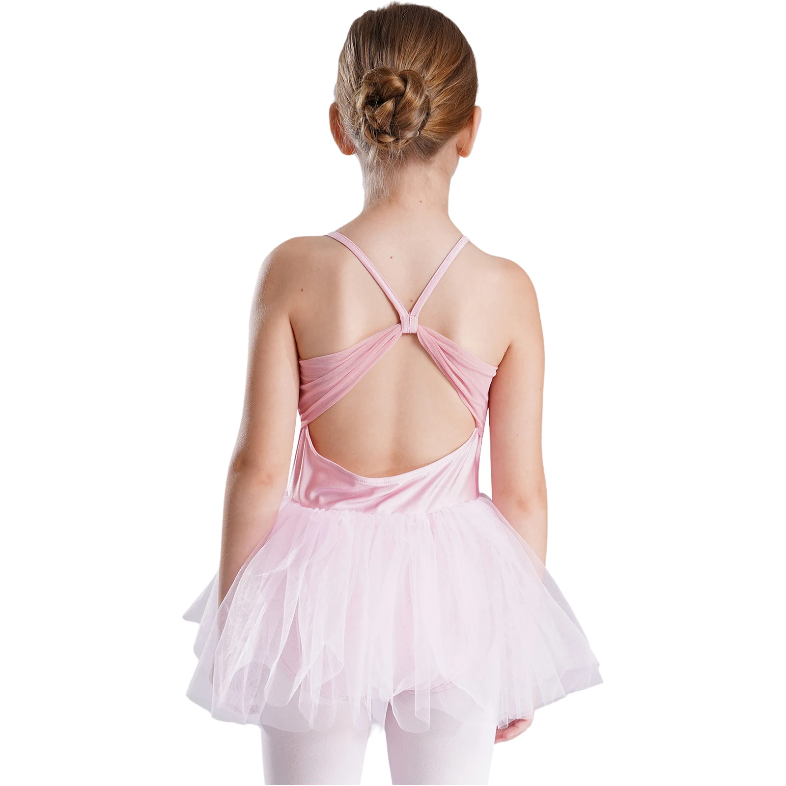 Ballerina Dress Sleeveless Ballet Dance Leotard Tutu Dress Dance Performance Bodysuit High Quality Good Gift for Girls