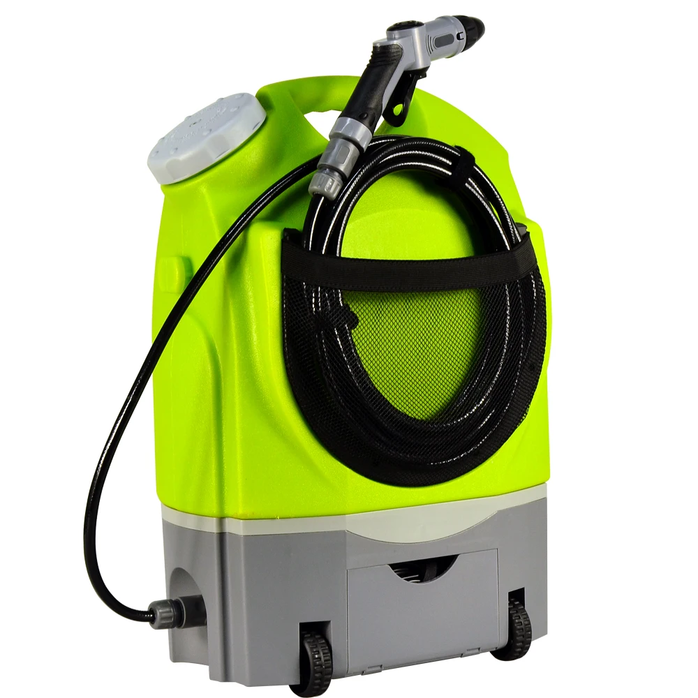 Cordless portable pressure car washer rechargeable battery car washing machine with water tank energy saving AC washing outdoor