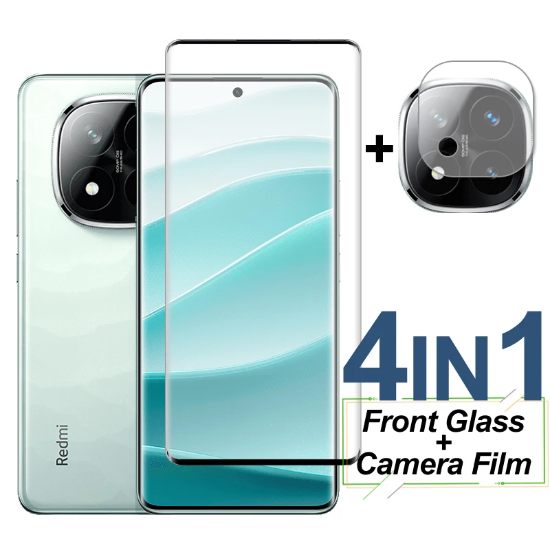 Full Cover Tempered Glass For Xiaomi Redmi Note 14 Pro Plus Glass Screen Protector Protective Camera Lens Film Note 14 Pro Plus