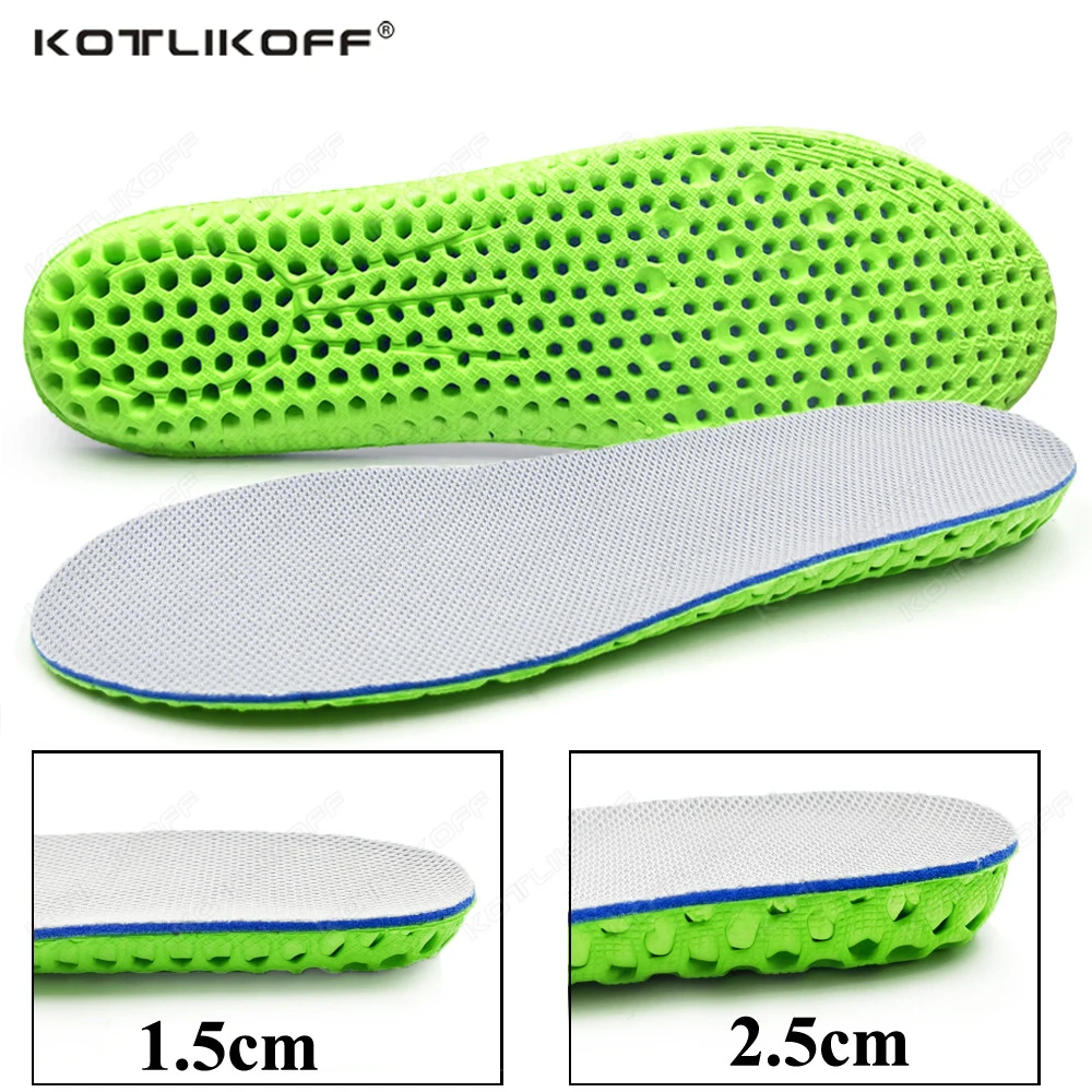 

Height Increase Insoles For Men Women 1.5/2.5 Cm Up Invisiable Mesh Deodorant Breathable Cushion Honeycomb Shock Absorption Pads