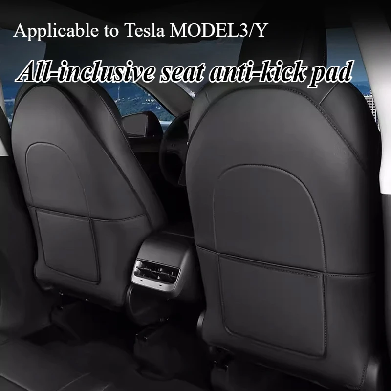 

Для Tesla Model Y Model 3, защитный коврик для спинки автомобильного сиденья, защитные детские противоударные коврики, аксессуары для салона автомобиля