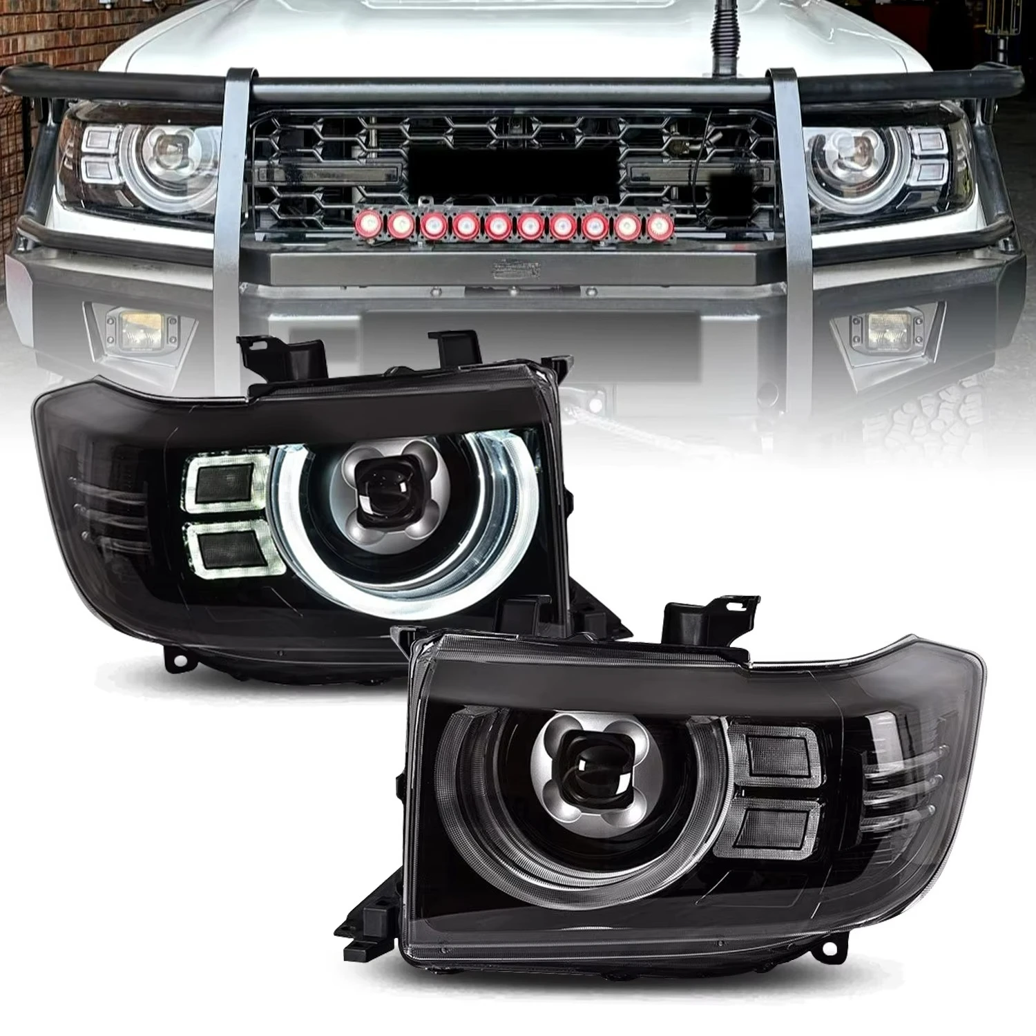 

Cruiser Headlight LC70-LC79 Headlight 2007-2020 Light Emitting Diode Projector Headlight Turn Signal Auto Parts