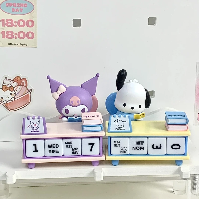 

Sanrio Desk Calendar 2025 Creative Desktop Decoration With Kuromi Pochacco Cute Organizer For Home Office School Perfect Gift