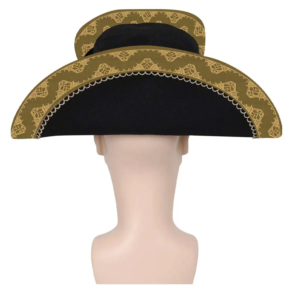 Freigt-Sombrero de Cosplay para hombre y mujer, Gorra de fantasía, disfraz de Almirante, gorro de capitán, accesorios de Halloween