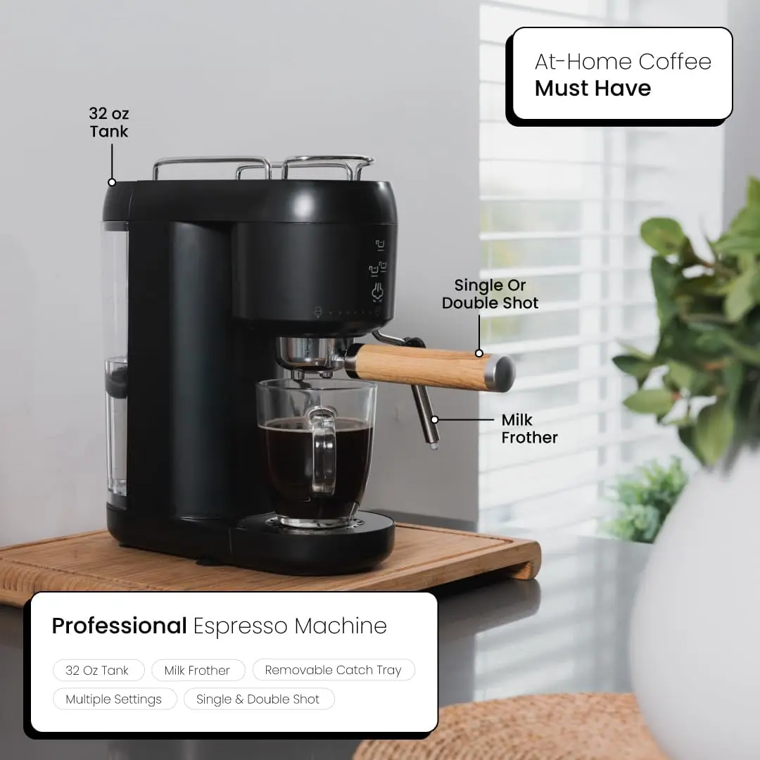 Espresso Machines - Espresso Machine for Home - Durable Espresso Machine Set - Home Espresso Machine - Versatile Espresso Coffee