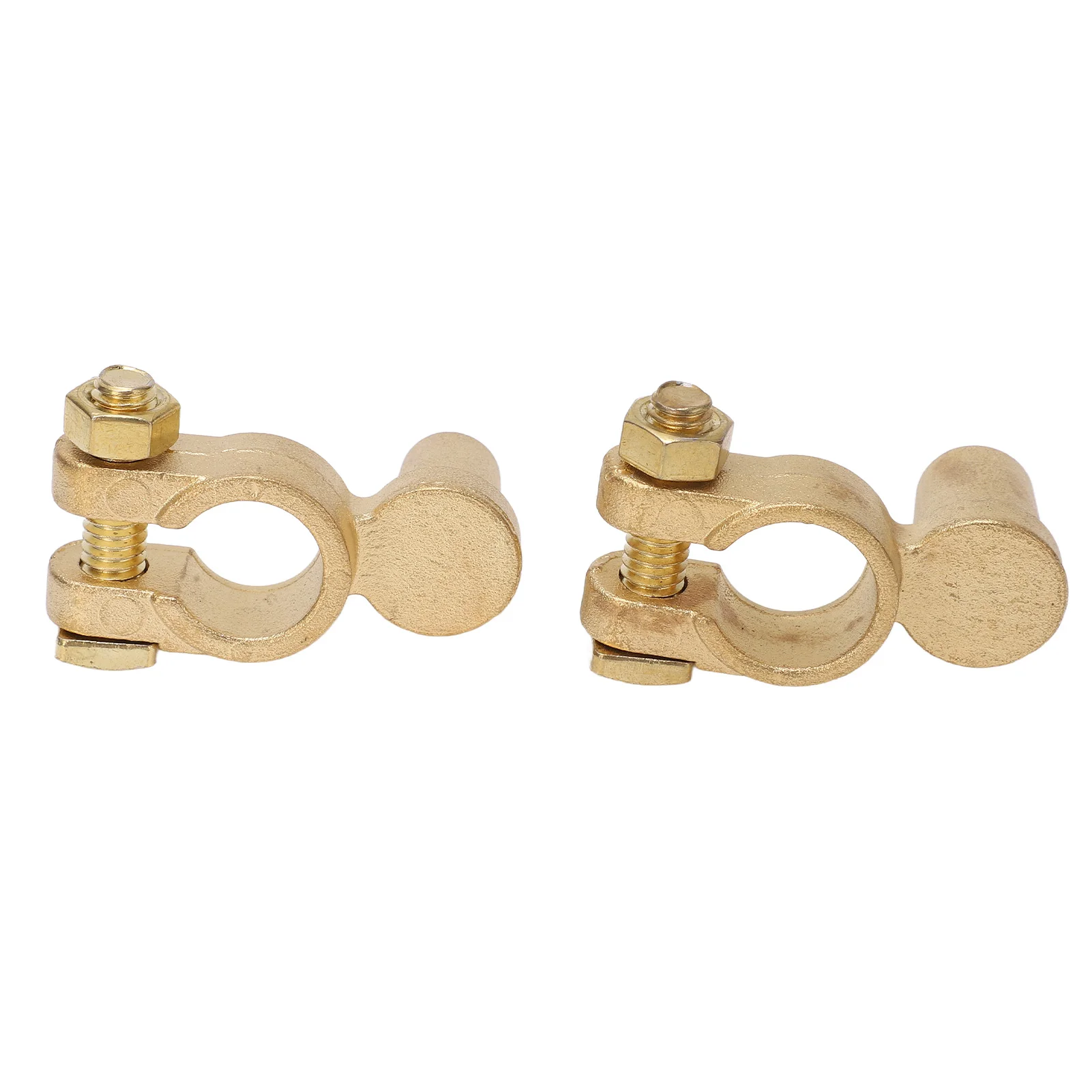 1Pair Car Positive Negative Post Battery Terminal Clamps Connector Battery Clamp Car Quick Release Battery Clip Brass Connector