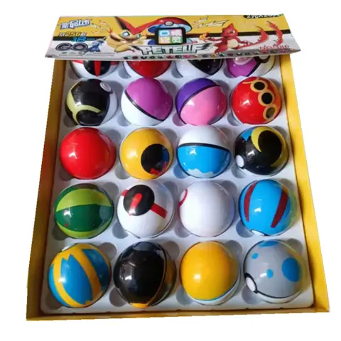 12/20/24 unids/set 4-5 Cm PokeBall modelo Anime figura monstruo de bolsillo mascota elfo muñecas juguetes para regalo de cumpleaños para niños
