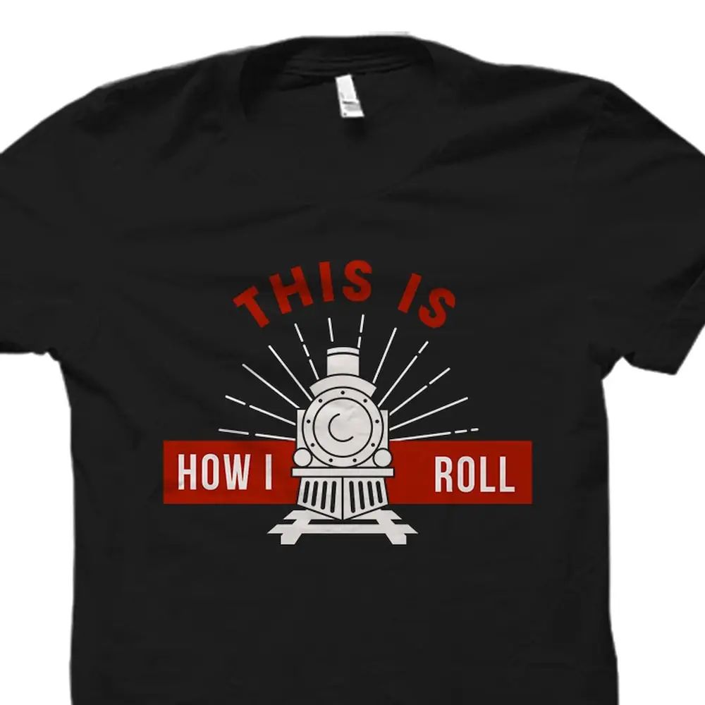 Funny Train T Shirt Engineer Conductor Lover Locomotive Os2386