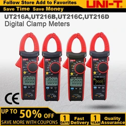 UNI-T UT216A UT216B UT216C UT216D Series True RMS Digital Clamp Meter 600A MAX/MIN/Relative Modes NCV Flashlight VFC