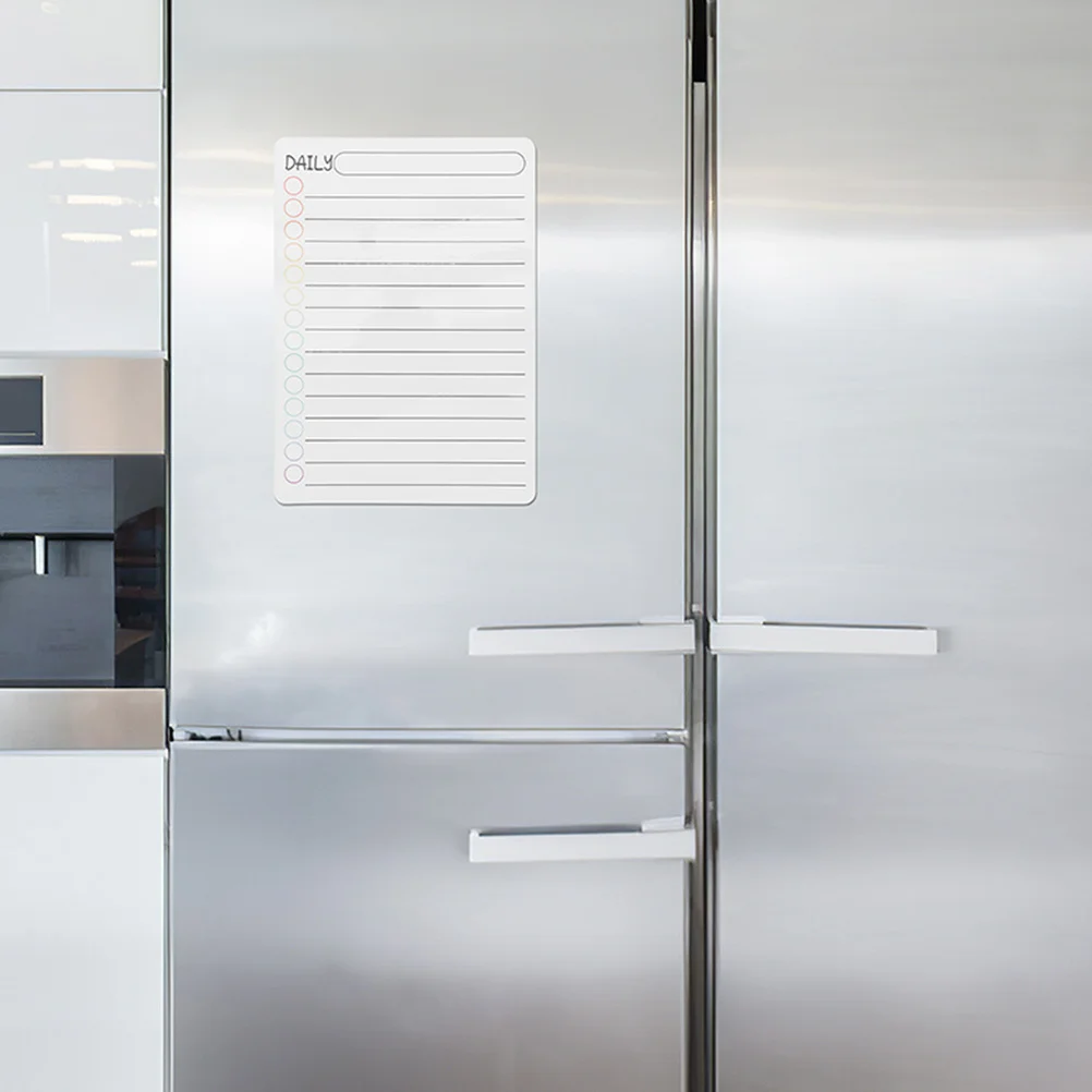 

3Pcs Magnetic Plan Board Erasable Whiteboard Transparent Acrylic Fridge Schedule Planner Dry Erase Board for Refrigerator