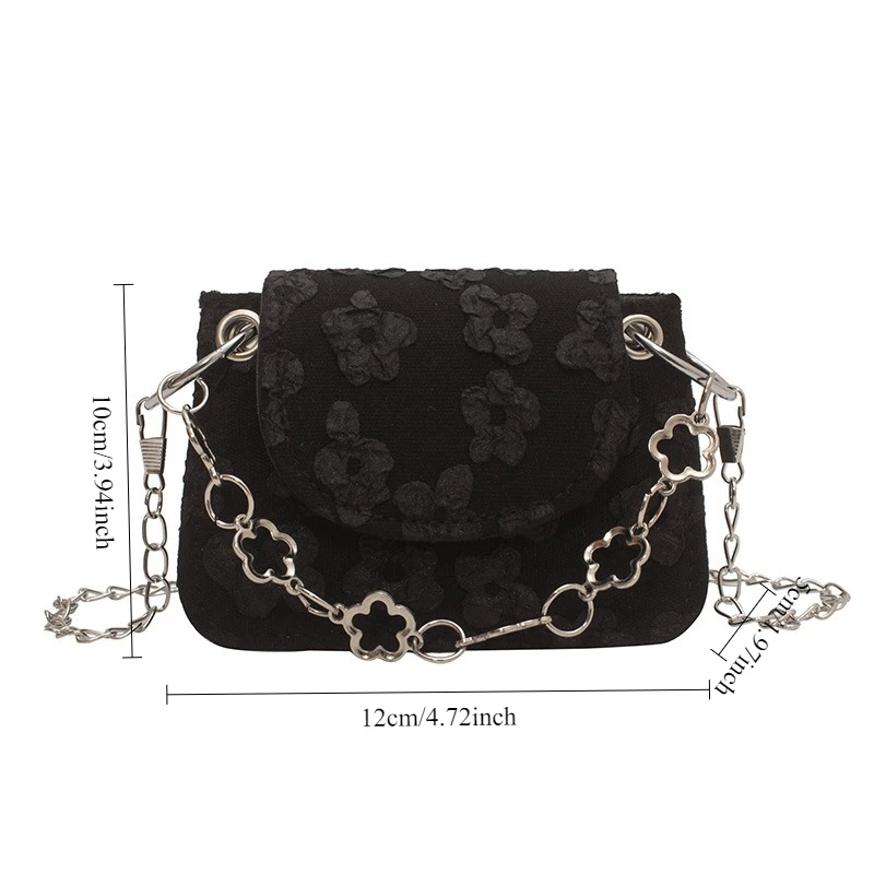 Popular Retro Mini Bag for Women, New Fashion Trend Simple Chain Mini Mouth Red Envelope, Versatile Commuting Crossbody Bags