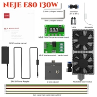 NEJE 130W E80 Fixed-Focus Laser Module 4xLD Array Lens Compression Light Path，for Wood/Metal Cutting Carving Tools