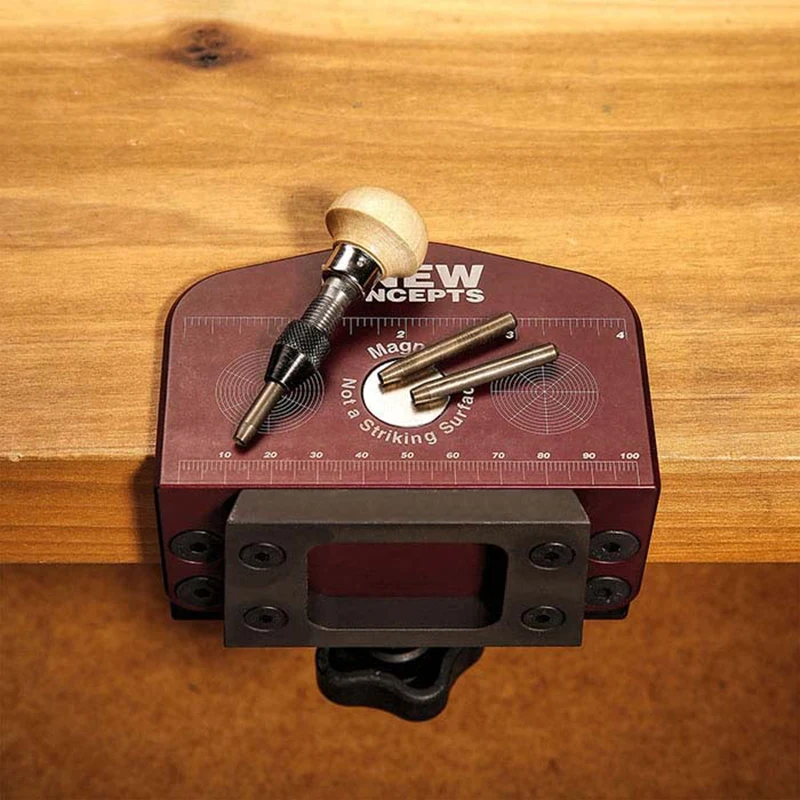 KNEW CONCEPTS Magnetic Dovetail Bench Clamp with Mounting Plate Portable Workstation for Jewelers & Woodworkers