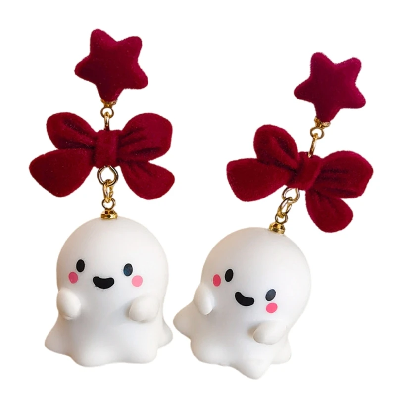 Lovely Stylish Specters Shaped Earrings Portable Comfortable and Long Time Use Glowing for Parties Decoration Supplies