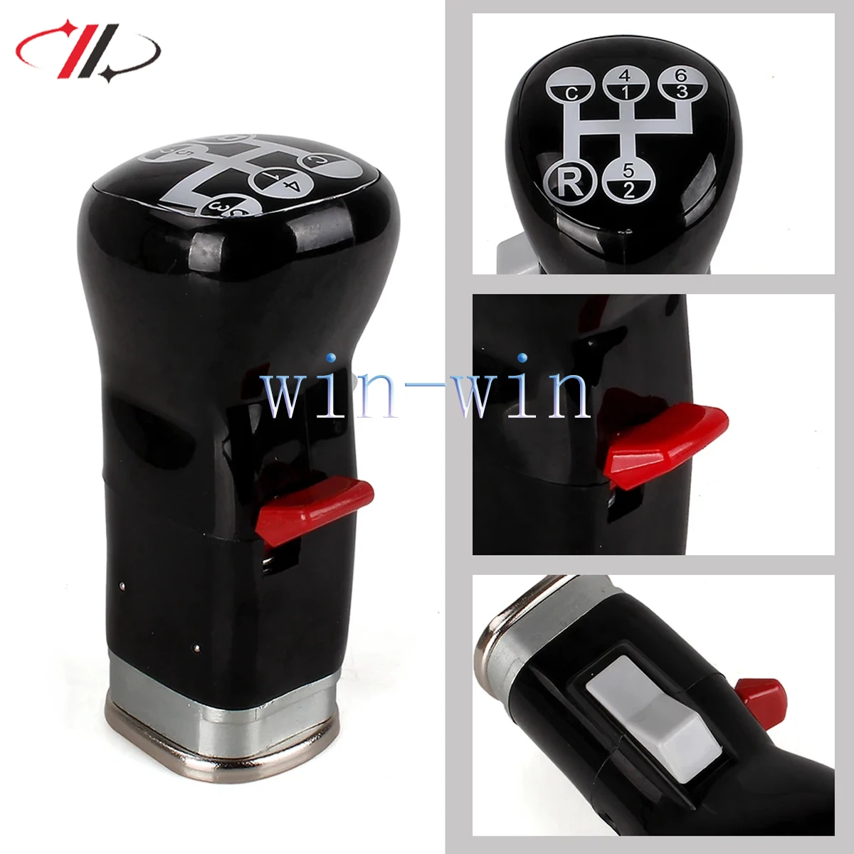 For Volvo FH FM High-Quality Truck Manual Gear Shift Knob 6 Speed+R+C Black Plastic 1655853 4630490500