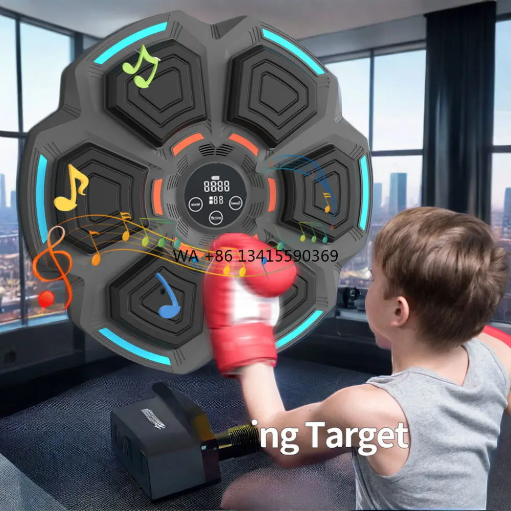 

Best Selling Smart Electronic Music Punching Pad Training Stand for Adult and Child Fitness Boxing Custom Logo Training Gloves