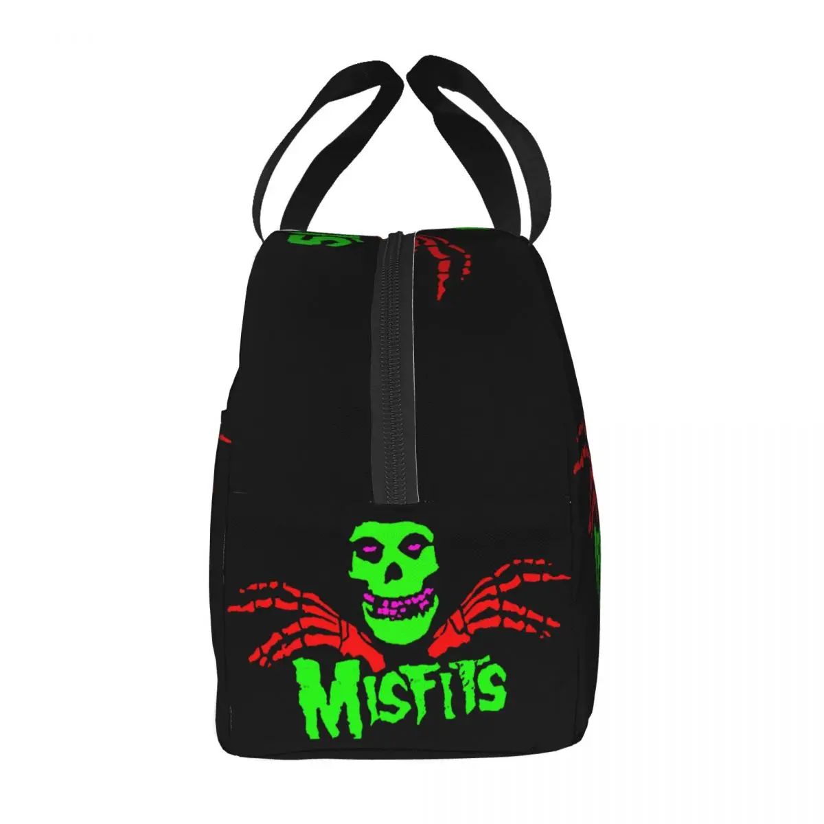 Horror Rock Misfits Skull Insulated Lunch Box for Women Reusable Warm Cooler Thermal Lunch Bag Picnic Food Container Tote Bags