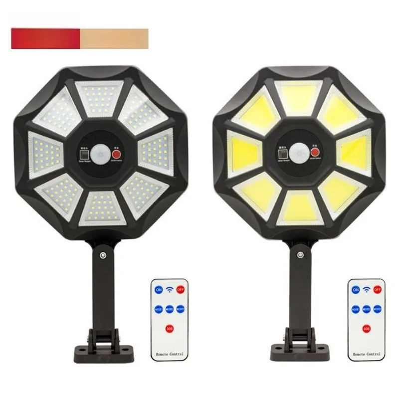 Waterproof Solar Wall Light for Garden: Motion Sensor, 3 Modes, Dusk-to-Dawn - Remote-Controlled Outdoor Lighting