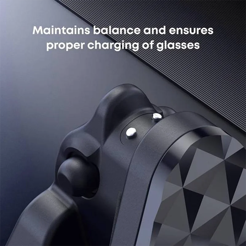 A24G-قاعدة شحن النظارات الذكية لـ META Ray Ban Wayfarer/Headliner/Skyler AI نظارات قاعدة شاحن شحن USB