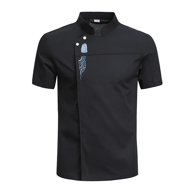 Uniforme de Chef de Pizza, camisa de cocina de Hotel, restaurante, ropa de cocinero, servicio de comida, chaqueta de cocina, monos de cafetería, abrigo de verano