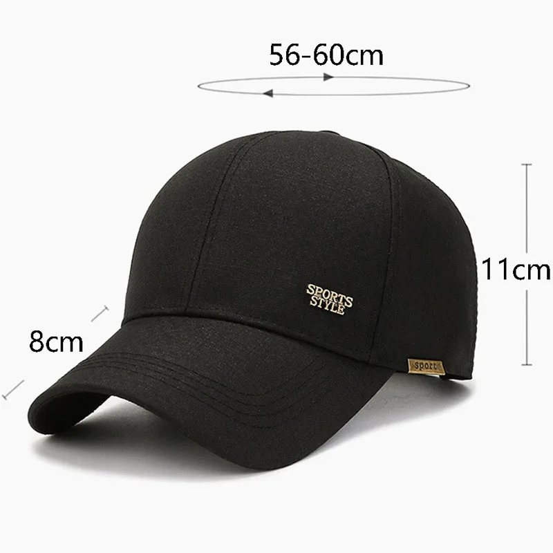 Unisex Brand Solid Baseball Cap For Dad Spring New Letter Men High Quality Snapback Cap Black Casquette Fishing Bone Hip Hop Hat