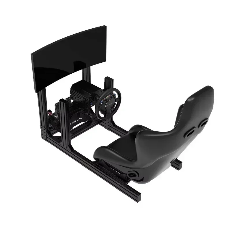 CAMMUS Racing Simulator Accessoires F1 Game Cockpit Zitbeugel Aluminium Gamingstoel met Scherm Stuurwielstandaard