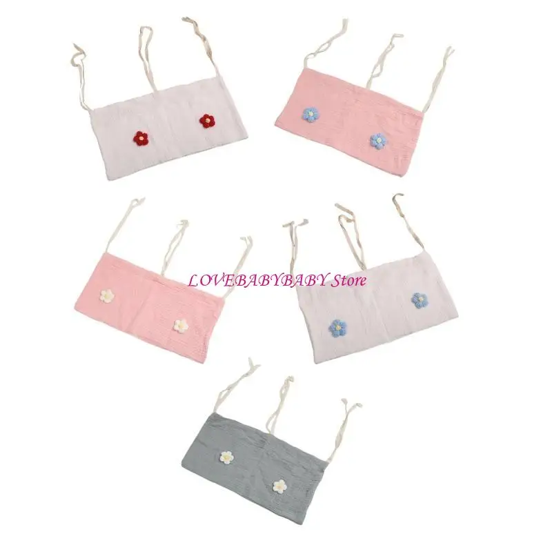 

Baby Strollers Hanging Bag Organiser with Double Pockets for Convenient Storage 4XBC