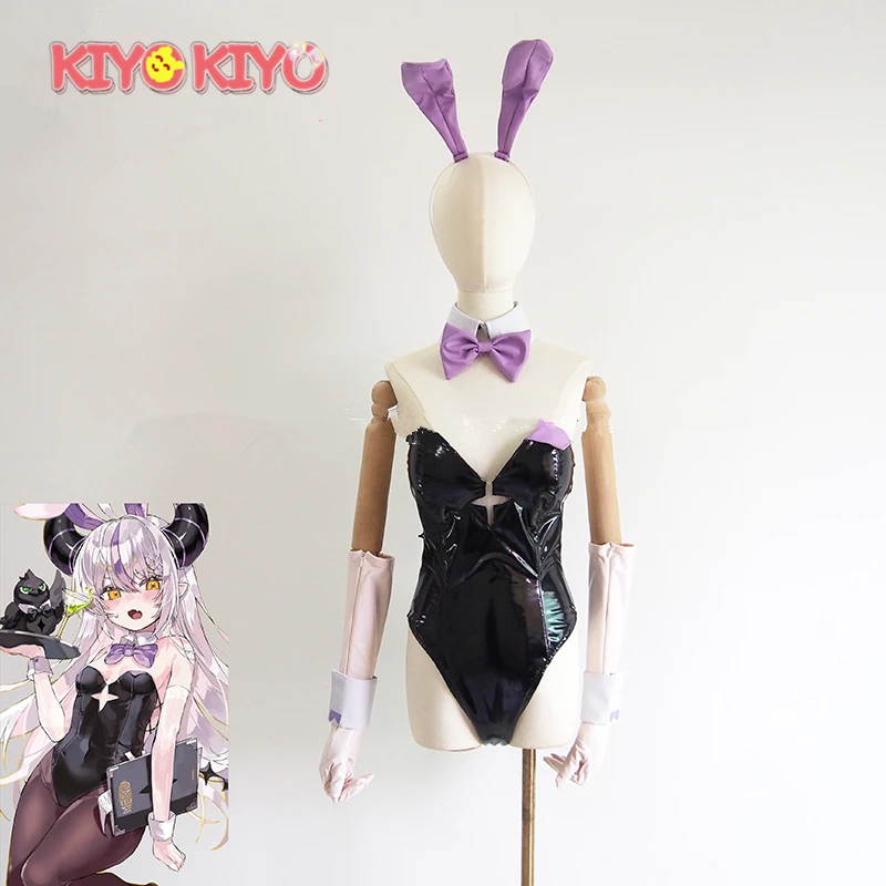 

KIYO-KIYO Custom made Vtuber Hololive Cosplay La Darknesss Cosplay Costume La Darknesss Bunny Girls Jumpsuit Halloween Costume