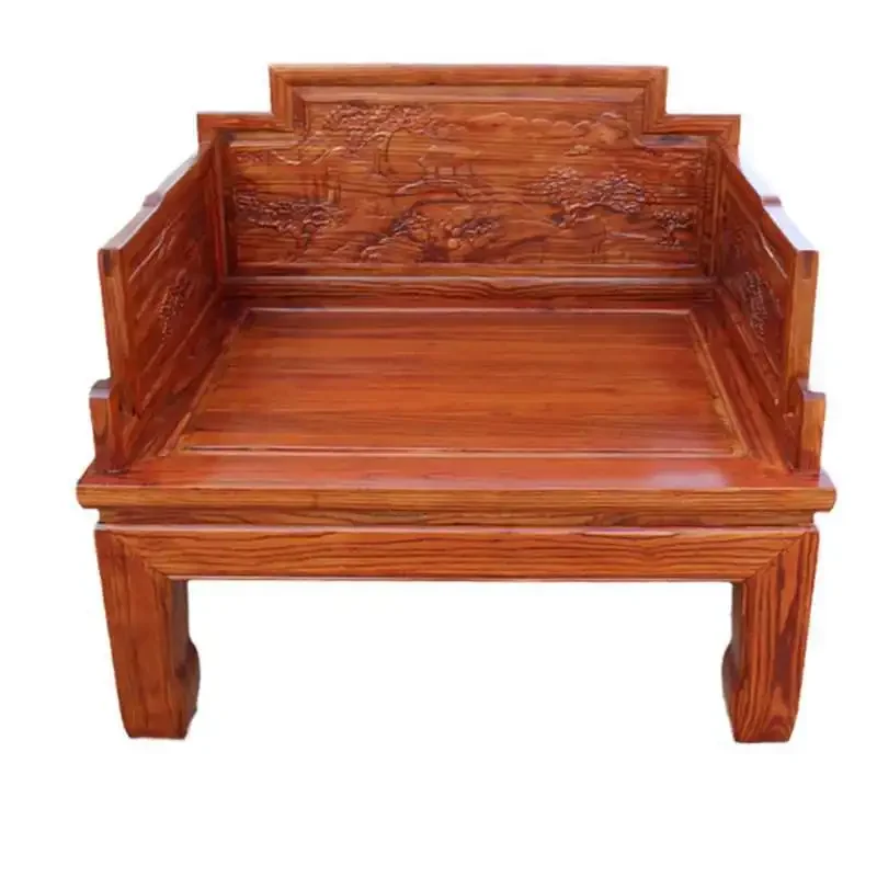 

New Chinese solid wood meditation chair single seat sofa casual and simple