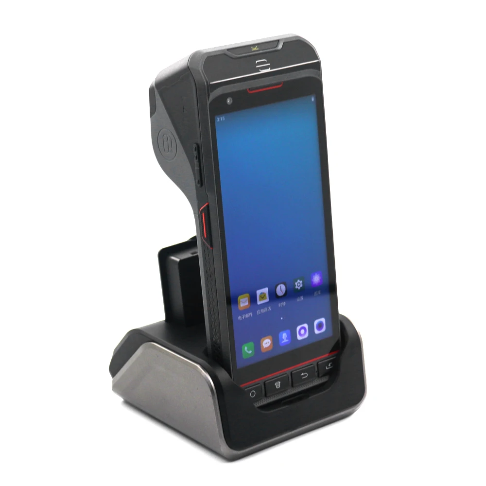 Android 13 Handheld 4G Pos 5.5-inch With 2D Scannner /NFC 4+64GB Handheld Terminal PDA Built-in Printer