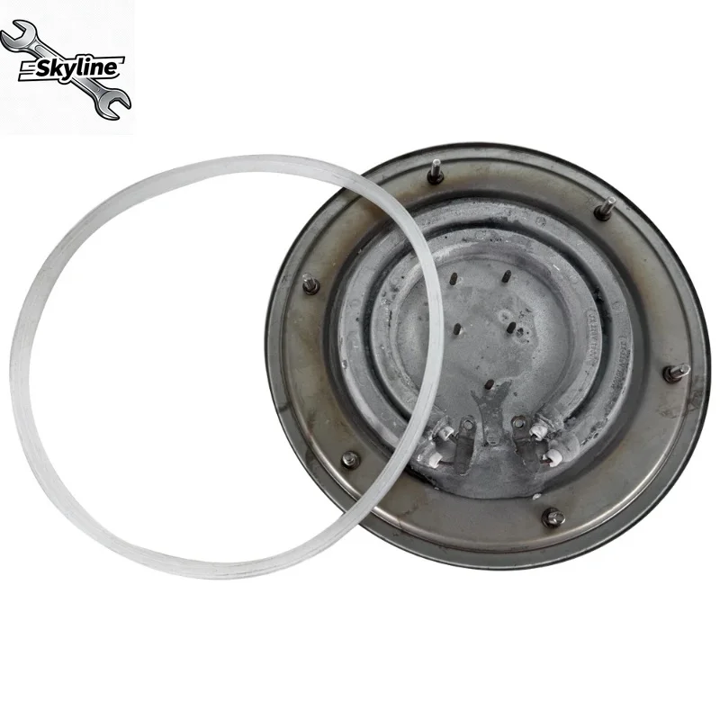 220V 3000W Double Heat Tubes Aluminum Alloy Heater Plate - 200mm Heating Element for Electric Heat Barrel with Waterproof Ring