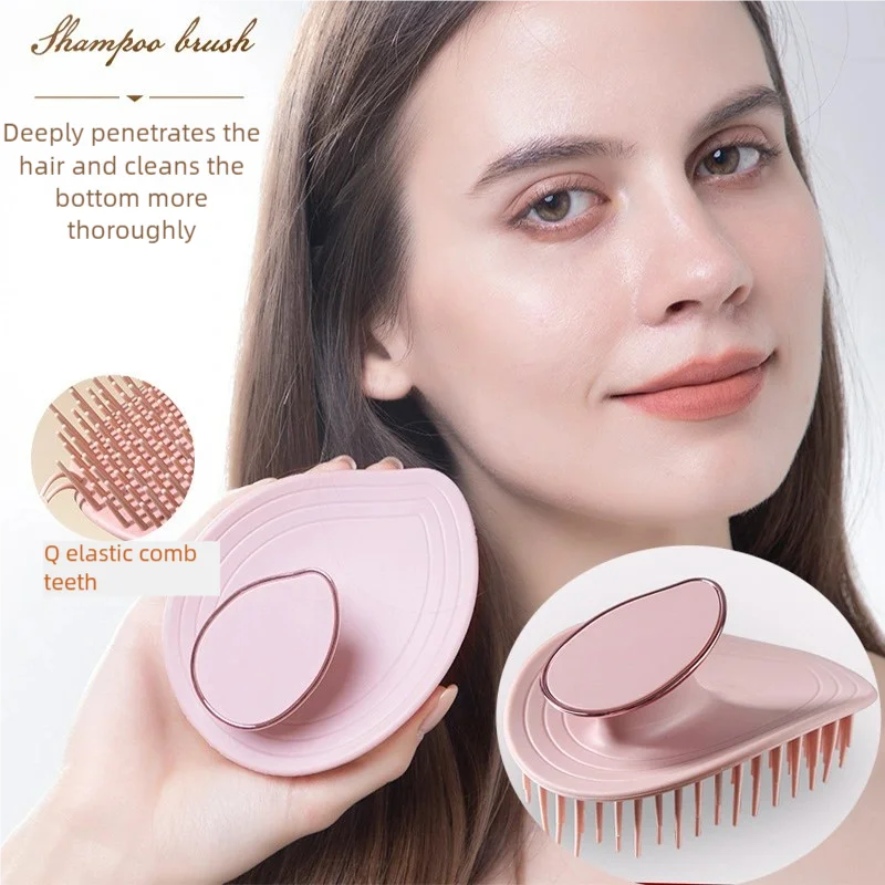 

Hair Wash Brush for Scalp Head Massager Women Specialized in Barber Shop Foaming Long Teeth Adult Hair Wash Massage Tool
