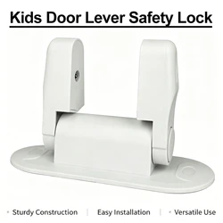 Universal Door Lever Lock Child Baby Safety Lock Rotation Proof Professional Door Adhesive Security Latch Multi-functional