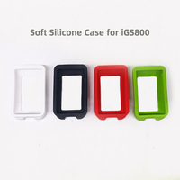 For iGPSPORT iGS800 Silicone Soft Edge Shell Protective Case Screen Protector Film Cover Bicycle Computer Skin Accessories