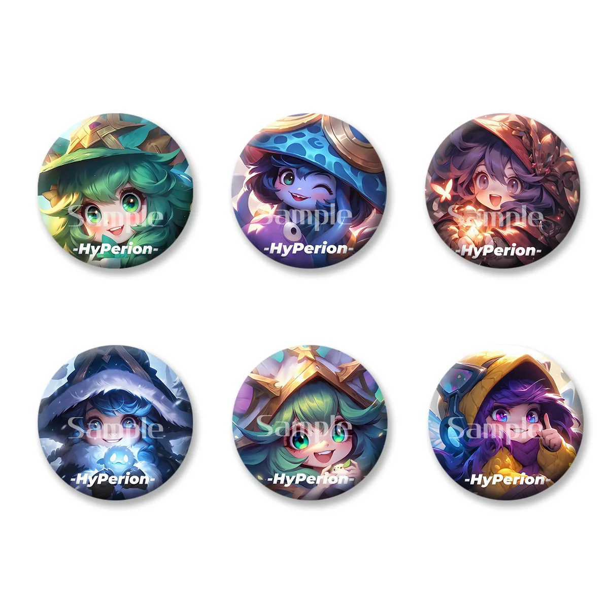 

Game Role Cute Lulu Pixar Hyperion Flash Badges Button PinsBrooch Keychains Makeup Mirror Fridge Magnet Gift for Kids Friends