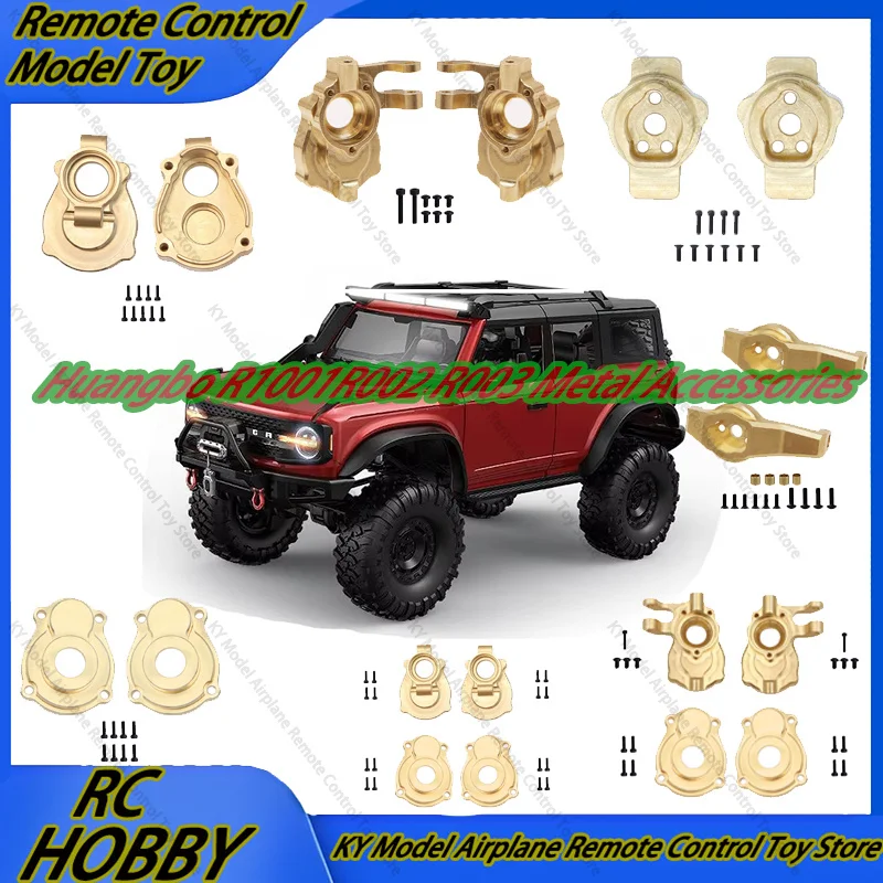 

Huangbo R1001 R002 R003 Metal Upgrade Accessories Brass Parts Steering Cup Front Rear C Seats Inner Outer Covers Counterweight