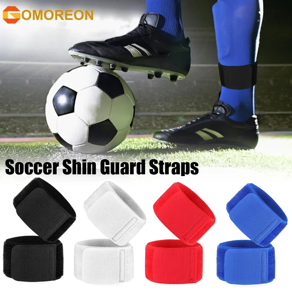 

1Pair Soccer Shin Guard Strap, Soccer Shin Guard Fixed Bandage Tape Fastener Shinguard Adjustable Elastic Sports Strap