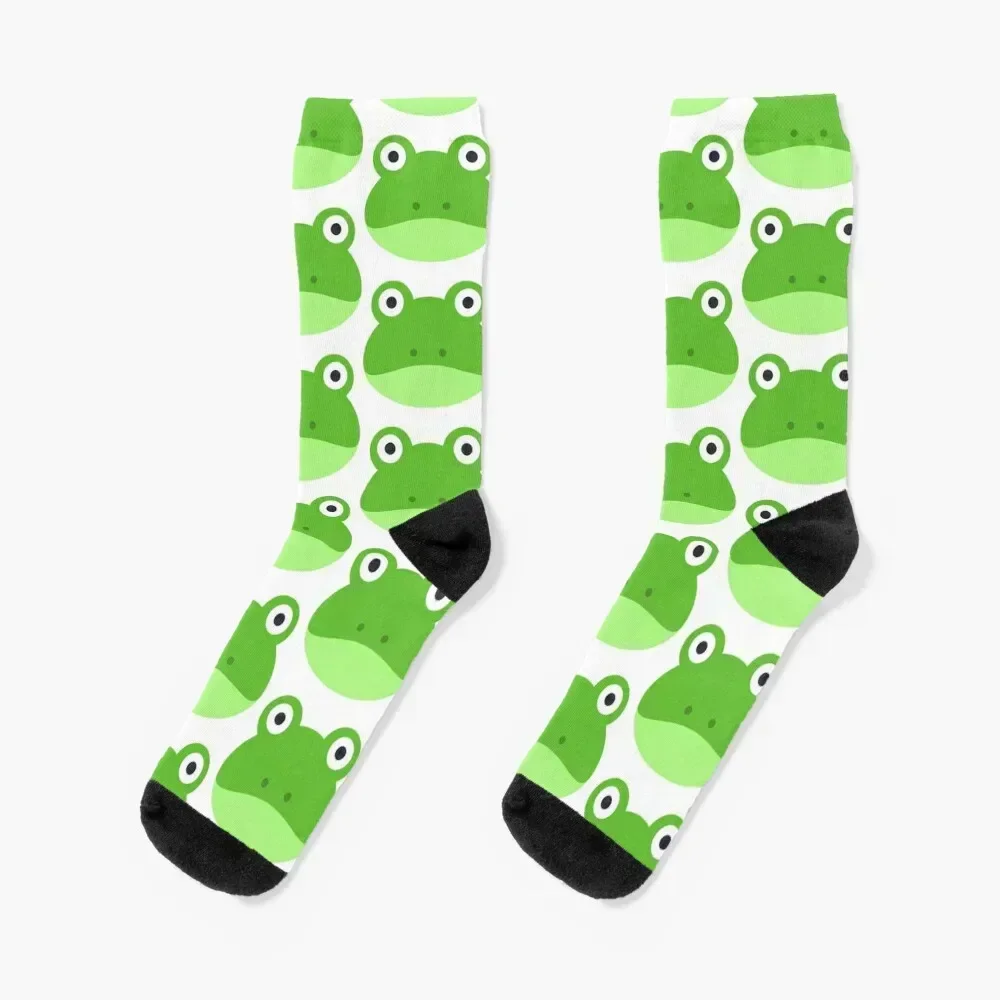 Funny frog Socks cute Sports retro Mens Socks Women's