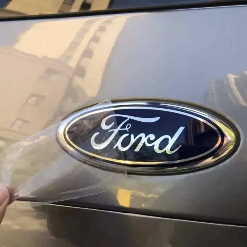 Car Front Hood Emblem With Pins Trunk Badge For Ford ST Line Focus Mustang Fiesta Puma Ranger Kuga MK7 MAX F150 Mondeo Escape view 3