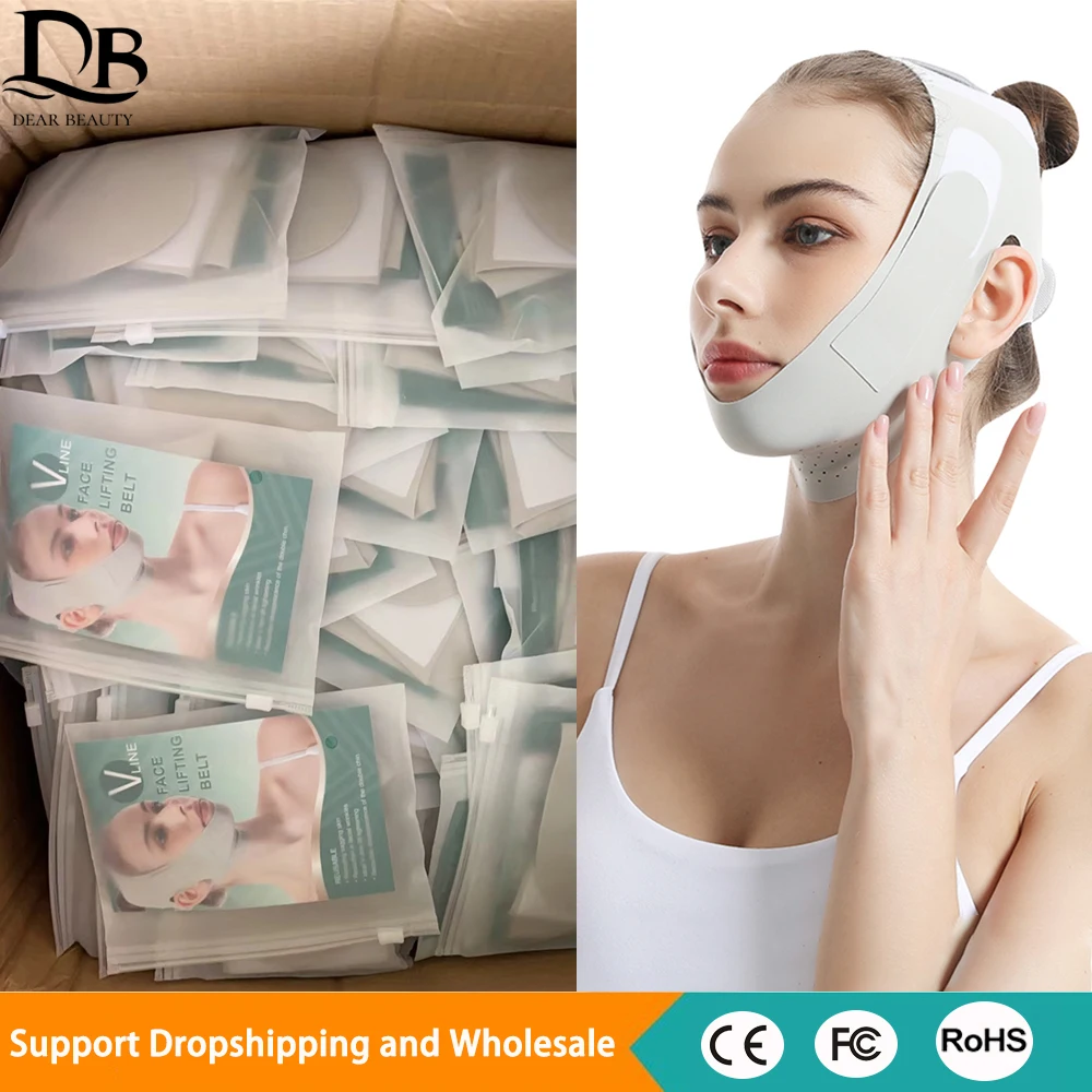 

Reusable Face Slimming Bandage V Line Face Shaper Chin Cheek Lift Up Belt Facial Massage Strap Women Beauty Face Skin Care Tools